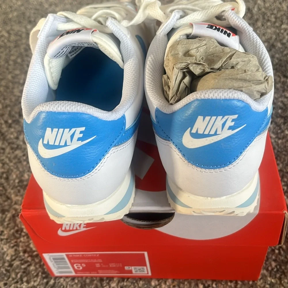 Nike Womens Cortez “UNIVERSITY BLUE” 6.5 NIB - Picture 4 of 4